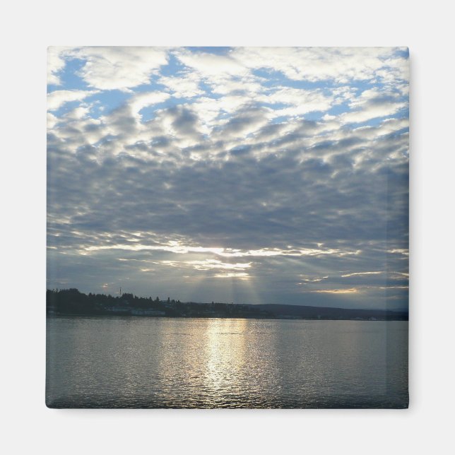 Sunset in British Columbia Canadian Seascape Magnet (Front)