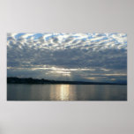 Sunset in British Columbia Canadian Seascape Poster