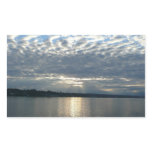 Sunset in British Columbia Canadian Seascape Rectangular Sticker