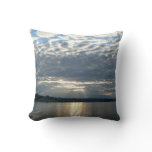 Sunset in British Columbia Canadian Seascape Throw Pillow