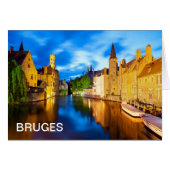 Sunset in Bruges. Belgium (Front Horizontal)