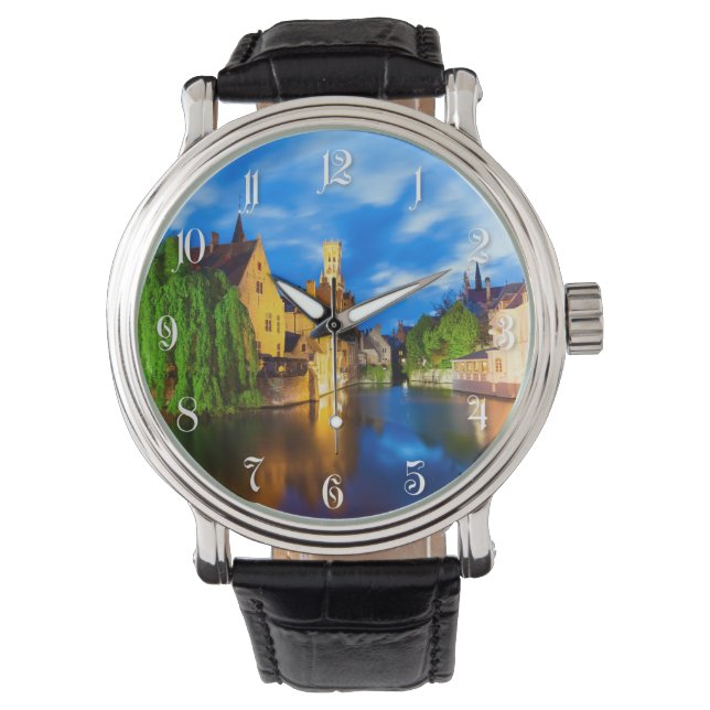 Sunset in Bruges. Belgium Watch (Front)
