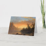 Sunset in California | Albert Bierstadt Card