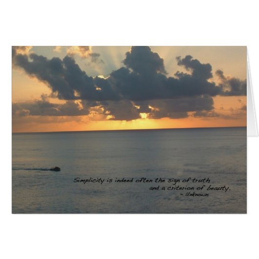 Sunset in Cozumel Cards (Front Horizontal)