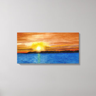 Sunset in Door County, Wisconsin Canvas Print