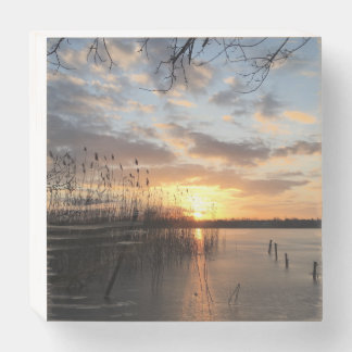 Sunset in Germany Wooden Box Sign