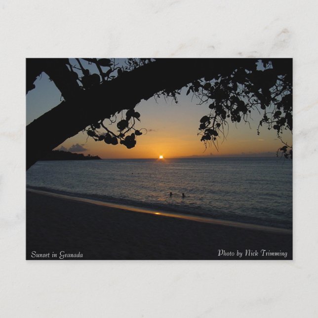 Sunset in Granada Postcard (Front)