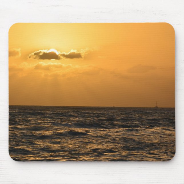 Sunset in Hawaii at Koloa Mouse Pad (Front)