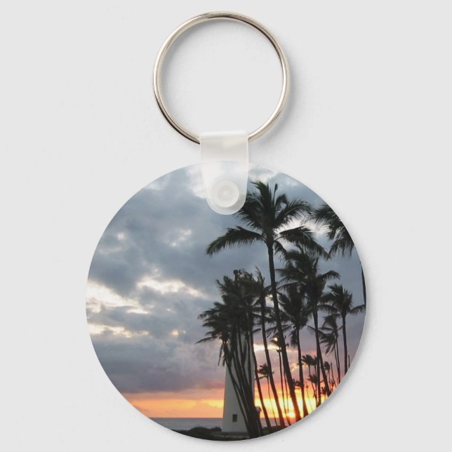 Sunset in Hawaii Keychain (Front)