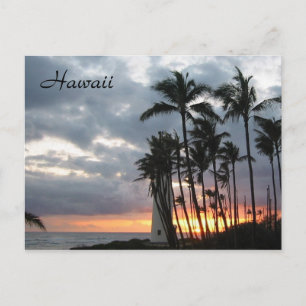 Sunset in Hawaii Postcard