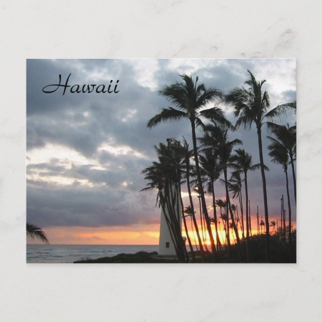 Sunset in Hawaii Postcard (Front)