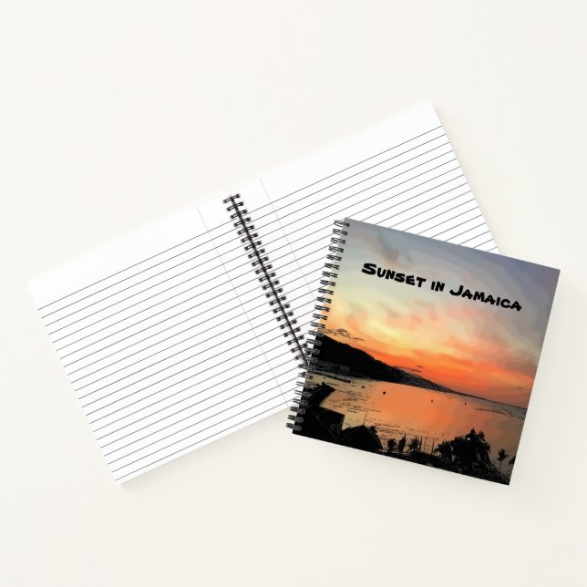Sunset in Jamaica Notebook (Inside)