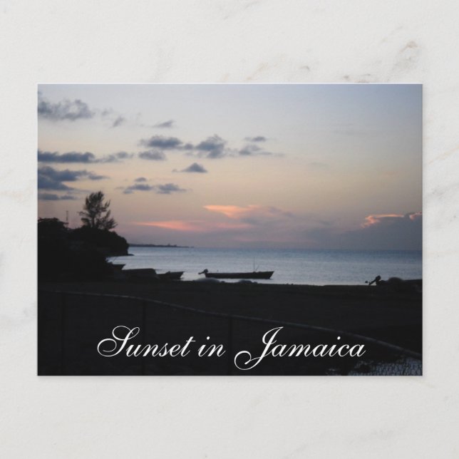 Sunset in Jamaica Postcard (Front)