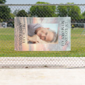 Sunset In Loving Memory Grave Cover Blanket Banner | Zazzle