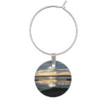 Sunset in Maine Wine Glass Charm