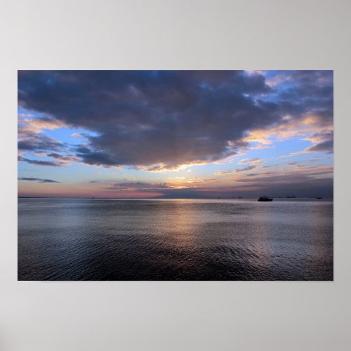 Sunset In Manila Bay Poster