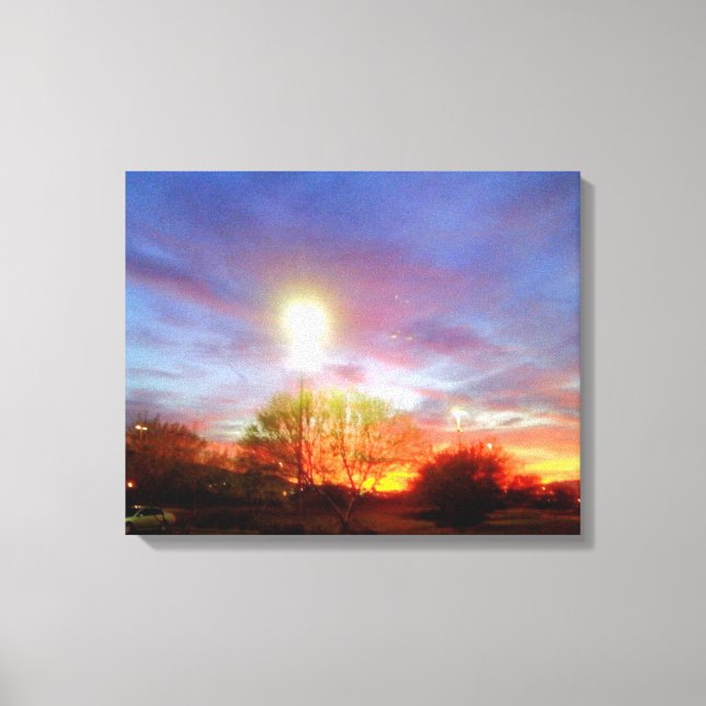 Sunset In Nevada Canvas Print (Front)