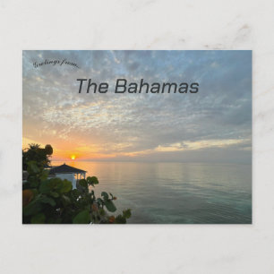 Sunset in New Providence The Bahamas Postcard