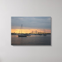 Sunset in Newport, RI - Canvas