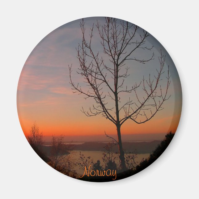 Sunset in Norway Magnet (Front)