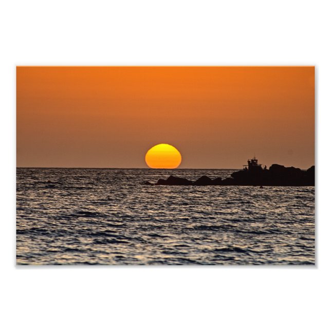 Sunset in Paphos, Cyprus (2532)  Photo Print (Front)