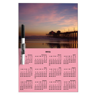 Sunset in Paradise 2013 Calendar Dry Erase Board