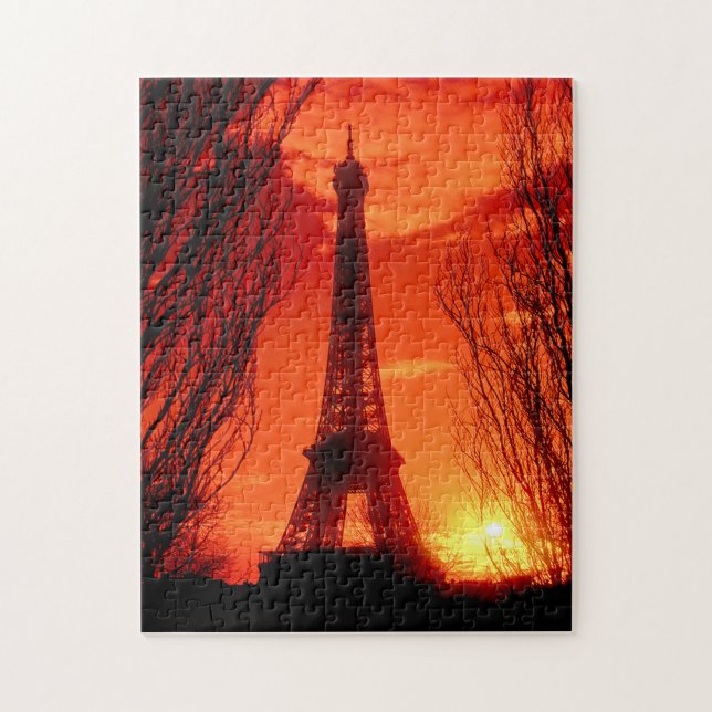 Sunset in Paris Jigsaw Puzzle (Vertical)