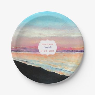 Sunset In Pastels On | Paper Plate Sunset In Pastels On | Paper Plate