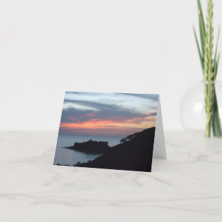 Sunset in Playa Potrero, Costa Rica Card