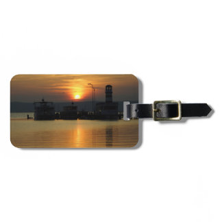 Sunset In Podersdorf Burgenland Luggage Tag