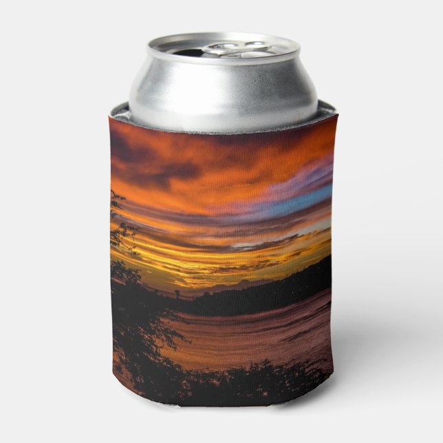 Sunset in Praia, Cape Verde Can Cooler (Can Front)