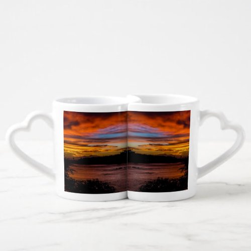 Sunset in Praia Cape Verde Coffee Mug Set