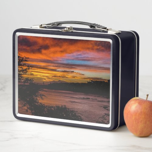 Sunset in Praia Cape Verde Metal Lunch Box