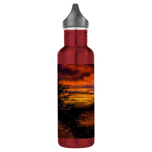 Sunset in Praia Cape Verde Stainless Steel Water Bottle