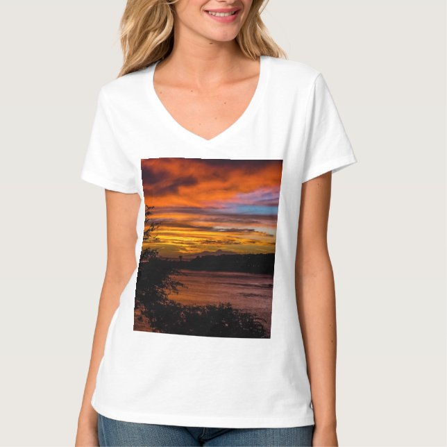 Sunset in Praia, Cape Verde T-Shirt (Front)