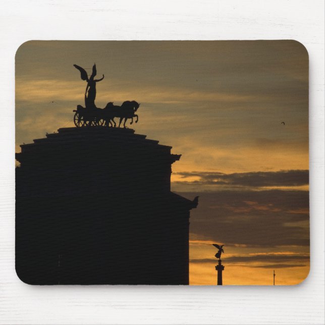 Sunset in Rome Mouse Pad (Front)