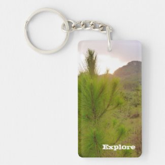 Sunset in Sagada, Philippines Keychain