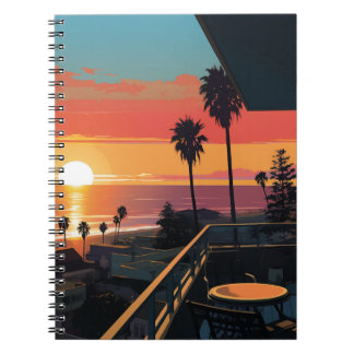 SUNSET IN SANTA MONICA #1 NOTEBOOK