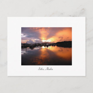 Sunset in Sitka Postcard