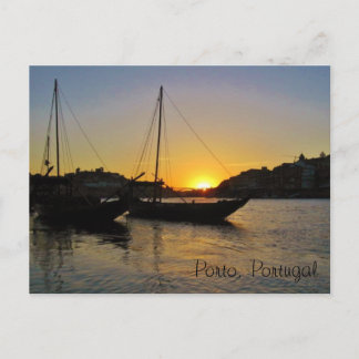 Sunset in Springtime, Porto Portugal Postcard