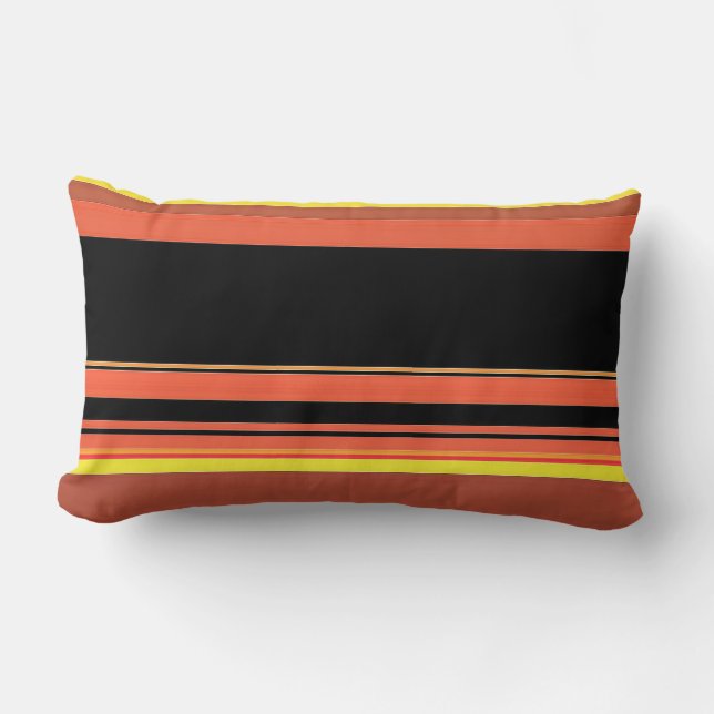 SUNSET IN STRIPES LUMBAR PILLOW (Front)