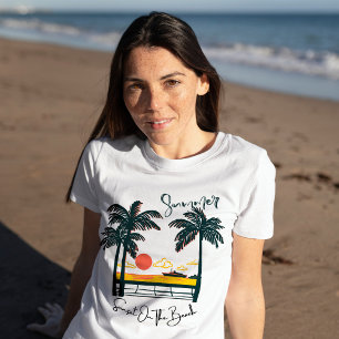 Sunset in summer and Palm Tree T-Shirt