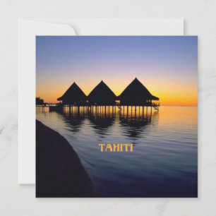Sunset in Tahiti Card