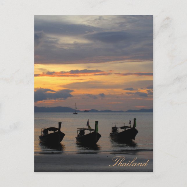 Sunset in Thailand Postcard (Front)