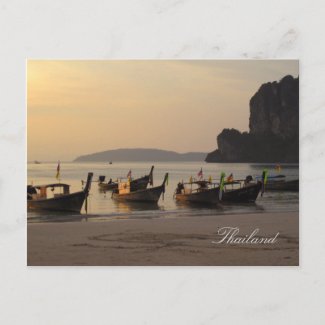 Sunset in Thailand Postcard