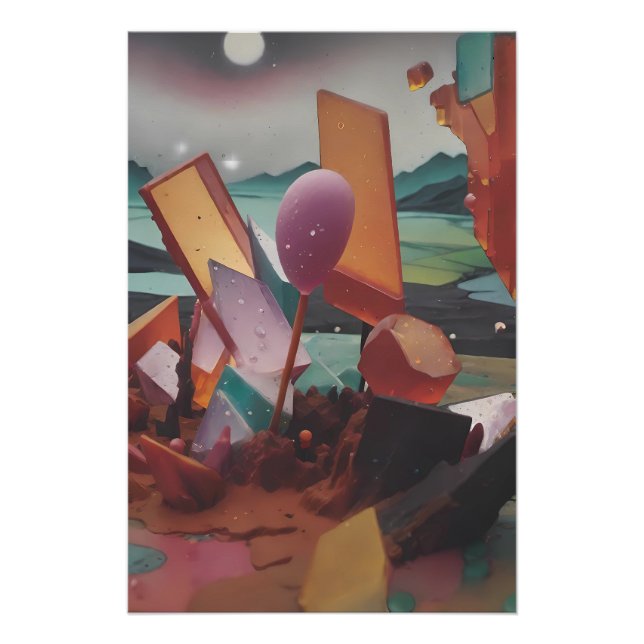 Sunset in the Candy Lands - Ken Gage Art Poster (Front)