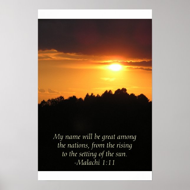 Sunset In The Foothills Poster (Front)