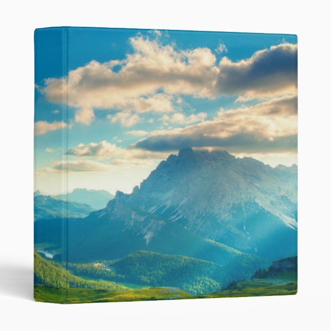 Sunset in the Mountains 3 Ring Binder (Front/Spine)