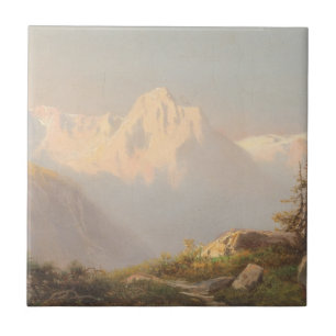 Sunset in the Mountains – Carl Lafite Ceramic Tile