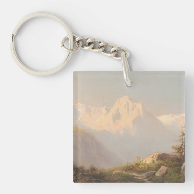 Sunset in the Mountains – Carl Lafite Keychain (Front)